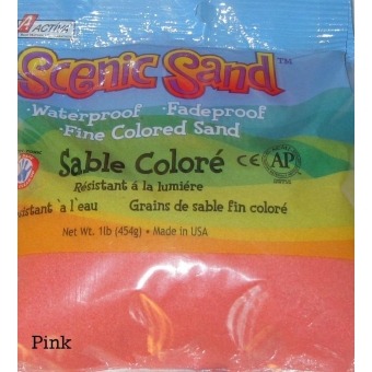 Scenic Sand™ Craft Colored Sand, Pink, 1 lb (454 g) Bag